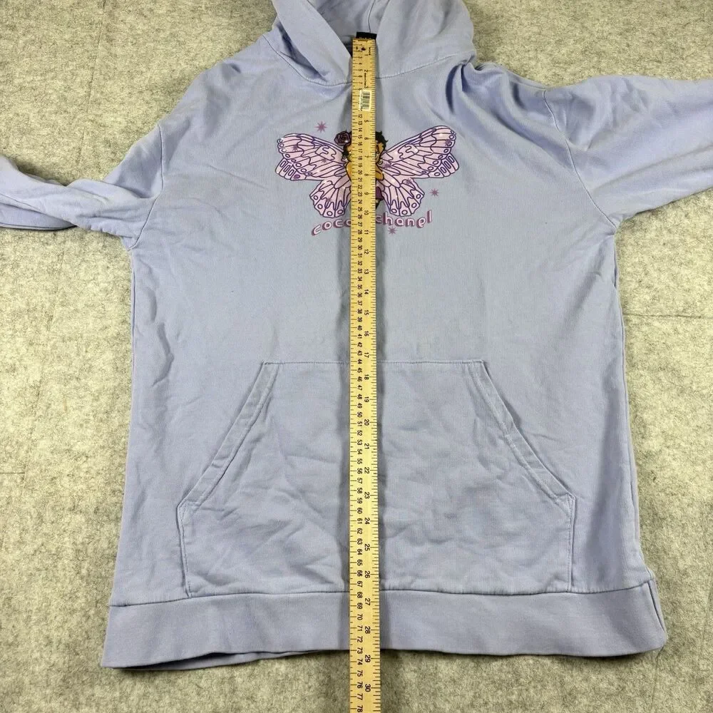 Mega Yacht Blue Purple Oversized Graphic Hoodie Sweatshirt 100% Cotton Womens OS